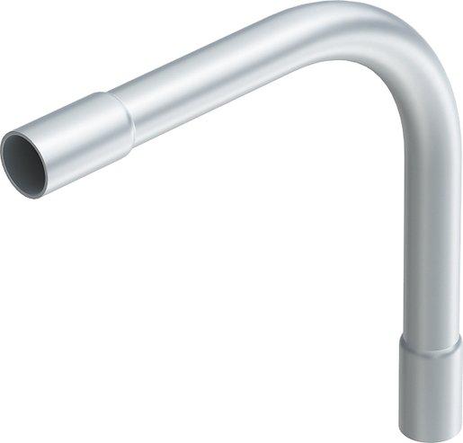 Aluminiumrohrbogen ohne Gewinde ø 40mm Alu