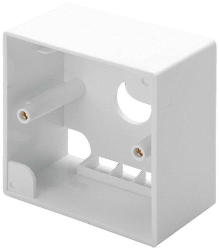 Gehäuse Aufputz 80 x 80 mm RAL9010 Keystone