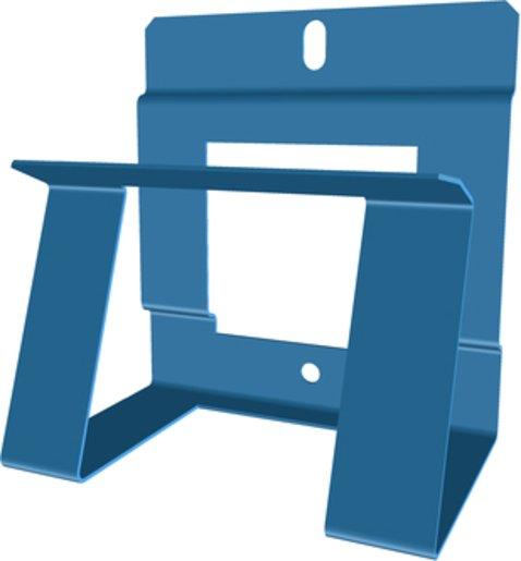 Gerätehalter für Multimediaverteiler blau