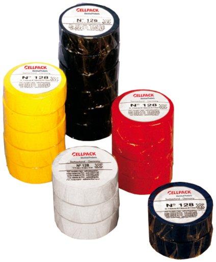 PVC - Isolierband Weiß D 0,15 B 15mm L 10m