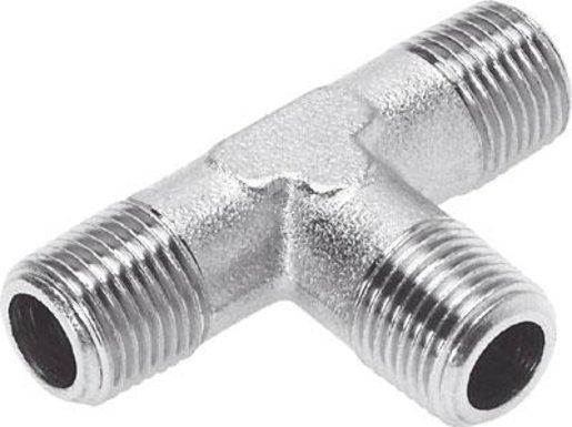 NPFC T - Verschraub. pneum. Anschluß: R3/8 - 2xR3/8 Außengewinde