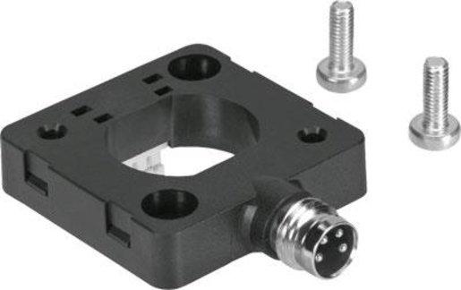 Elektrikadapter aus verstärktem PA - Steckergehäuse Messing vernickelt