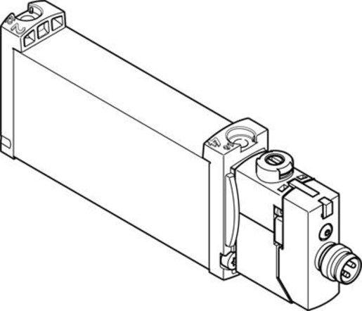 Magnetventil 5/2 Wege monostabil Flansch Ventilgröße B14