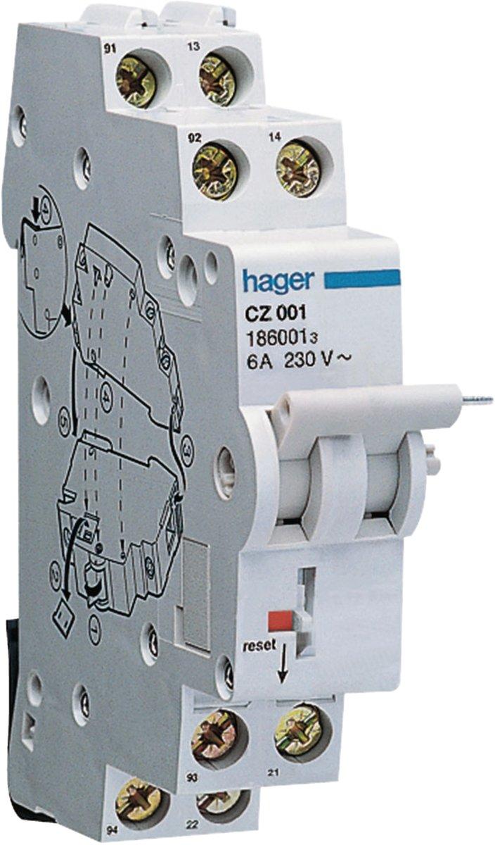 Hilfskontakt für Fehlerstrom-Schutzschalter 1S+1Ö 6 A 240 V CZ001