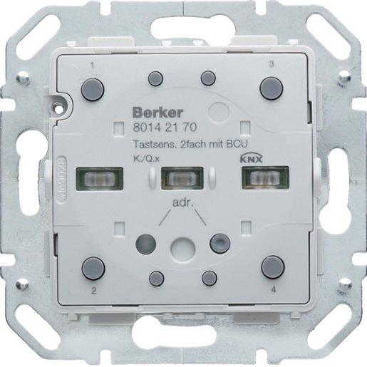 Tastsensor - Modul 2-fach mit integriertem Busankoppler KNX K.1