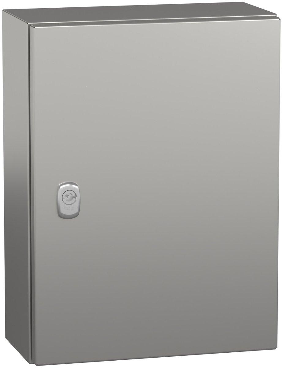 S3X Wandschrank Edelstahl 304L Volltür ohne Montageplatte H400 x B300 x T150 mm
