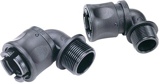 Verbinder LGP 15 M20 90° schwarz