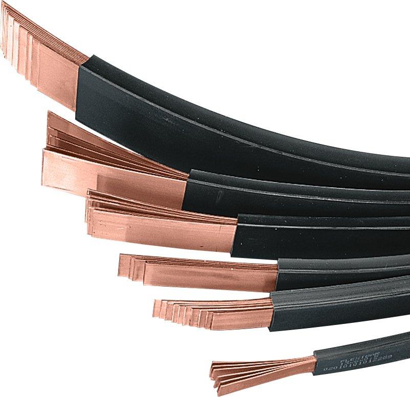 Lamellierte Kupferschiene 5x24 mm (5x24x1 mm) L=2000 mm