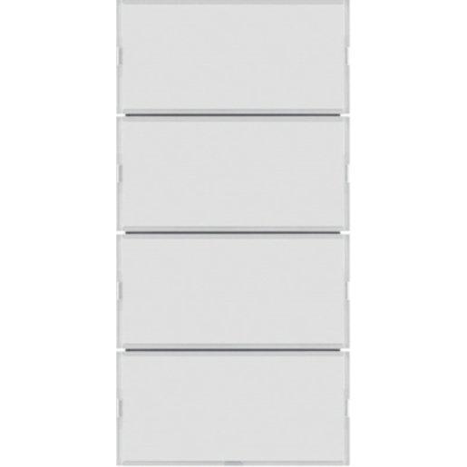 Tastsensor 4-fach Komfort Beschriftungsfeld KNX S.1/B.x weiß/polarweiß