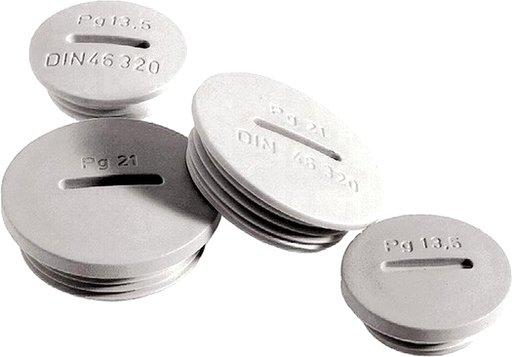 SKINDICHT BLK-GL PG13,5 RAL 7035 LGY