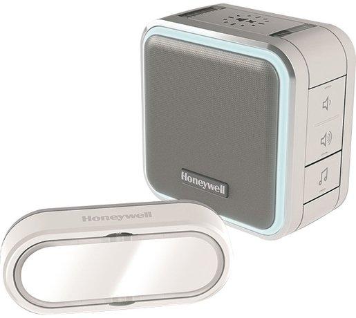 Funk Gong mit Lichtring Schlafmodus und Klingeltaster Querformat grau