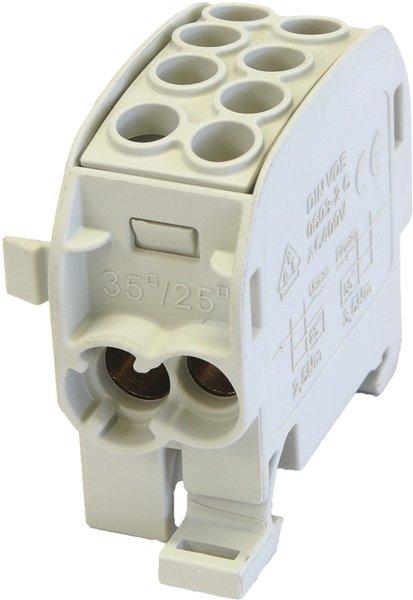 Hauptleitungsklemme 1000 V AC/DC ZK 35/1 1 x 4 anreihbar grau