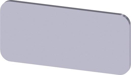 Bezeichnungsschild zum Schnappen Kleben Schildgrösse 12,5x27mm silber