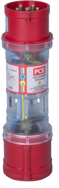 CEE Strommesstecker mit Drehfeldanzeige 32 A 5-polig 6 h IP44