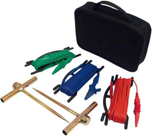 Erdungsmessset 15m (rot, gelb, grün)