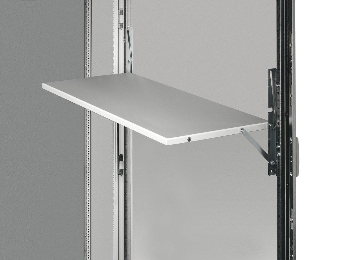 Ablagepult Aufstellbleche BH 613x400mm für Türbreite 800mm RAL 7035