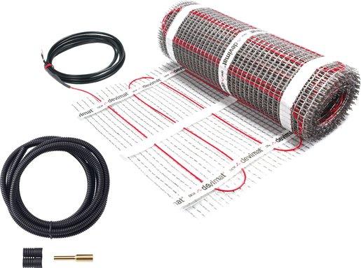 Dünnbettheizmatte 150 W/m² 2 m² mit Anschlussleitung 0,5 m x 4 m