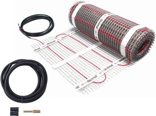 Dünnbettheizmatte 150 W/m² 9 m² mit Anschlussleitung 0,5 m x 18 m