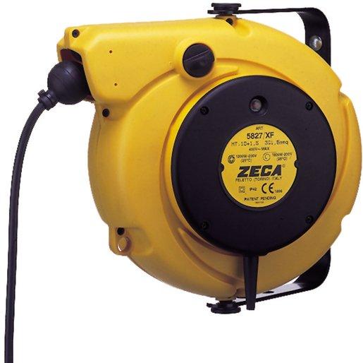 Kabelaufroller XF-Gelb + Zange 150 A grün-gelb Kabellänge 8,5+1,5 m