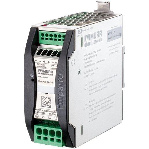 Emparro Schaltnetzteil 3-phasig IN: 360 - 500V AC OUT: 24-28V DC / 5A