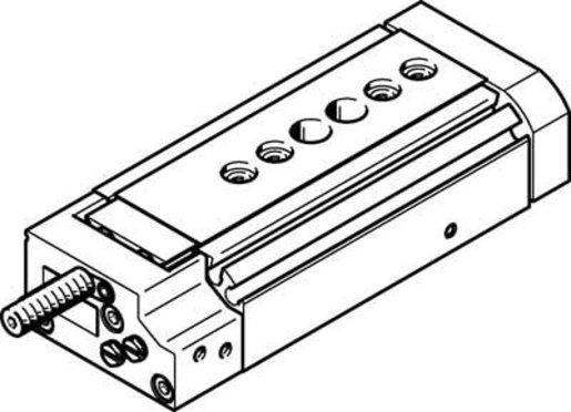 Mini-Schlitten Kugel-Käfig-Führung Baugr. 10 mm / Hub 20 mm P1-Dämpf.
