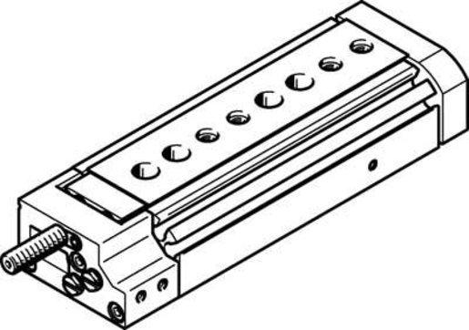 Mini-Schlitten Kugel-Käfig-Führung Baugr. 10 mm / Hub 40 mm Y3-Dämpf.