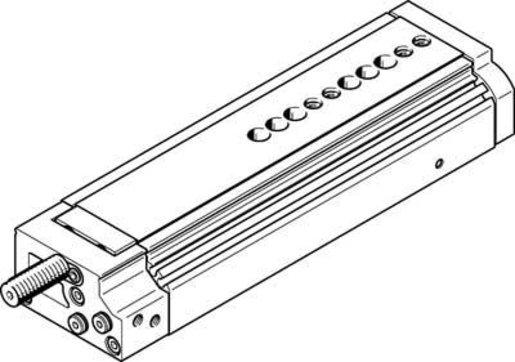 Mini-Schlitten Kugel-Käfig-Führung Baugr. 12 mm / Hub 100 mm P-Dämpf.