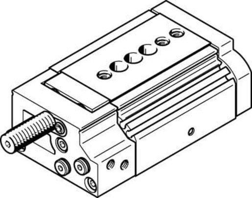 Mini-Schlitten Kugel-Käfig-Führung Baugr. 12 mm / Hub 10 mm P1-Dämpf.