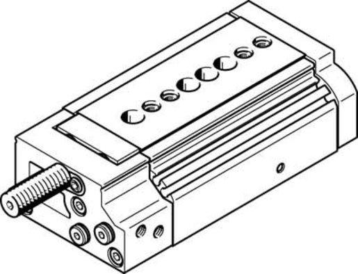 Mini-Schlitten Kugel-Käfig-Führung Baugr. 16 mm / Hub 20 mm P-Dämpf.
