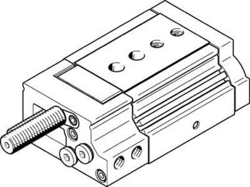 Mini-Schlitten Kugel-Käfig-Führung Baugr. 20 mm / Hub 10 mm P1-Dämpf.