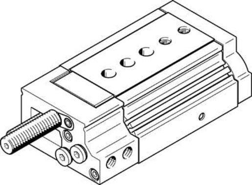 Mini-Schlitten Kugel-Käfig-Führung Baugr. 20 mm / Hub 30 mm P-Dämpf.