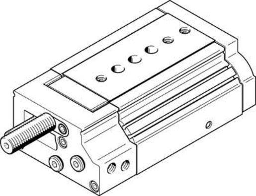 Mini-Schlitten Kugel-Käfig-Führung Baugr. 25 mm / Hub 40 mm P1-Dämpf.
