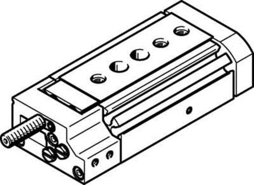 Mini-Schlitten Kugel-Käfig-Führung Baugr. 8 mm / Hub 10 mm P-Dämpf.