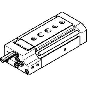 Mini-Schlitten Kugel-Käfig-Führung Baugr. 8 mm / Hub 10 mm P-Dämpf.