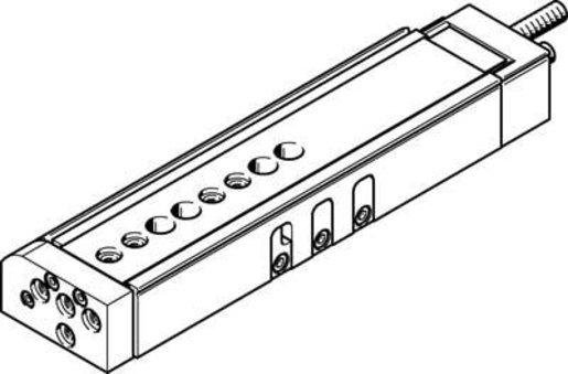 Mini-Schlitten Kugel-Käfig-Führung Baugr. 8 mm / Hub 80 mm P-Dämpf.