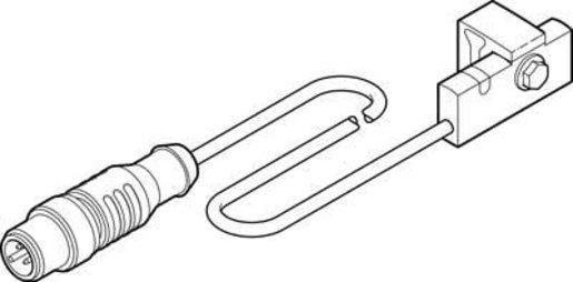 SMT Näherungsschalter Blockbauweise 24V DC / 1S Kabel 0,3m M12 Stecker