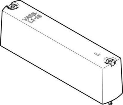 Abdeckplatte Rastermaß = 19 mm / Betriebsdruck = -0,9 bis 10 bar