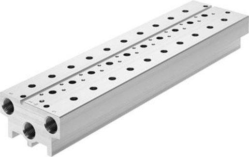 Anschlussblock für 6 VUVS Ventile / Rastermaß: 27,5 mm - 1002 g