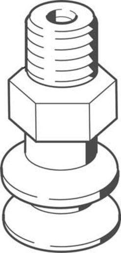 Vakuumsauger Sauger-dm: 15 mm / Volumen: 18,3 cm³ Nitrilkautschuk