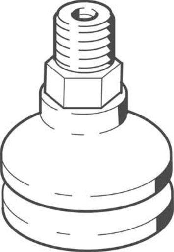 Vakuumsauger Sauger-dm: 30 mm / Volumen: 6,18 cm³ PUR