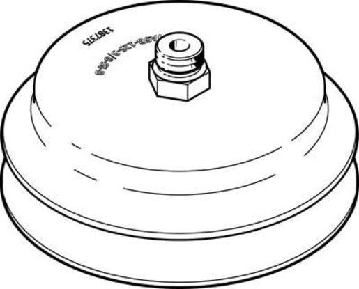 Vakuumsauger Sauger-dm: 75 mm / Volumen: 30,4 cm³ Nitrilkautschuk