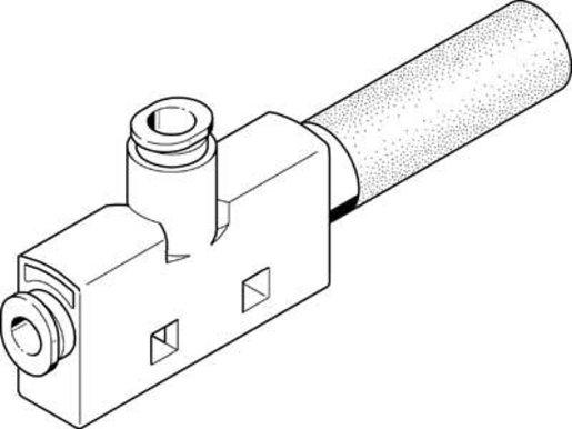 Vakuumsaugdüse T-Form / Steckanschl. Baubr. 18 mm / Lavaldüse 1,4 mm