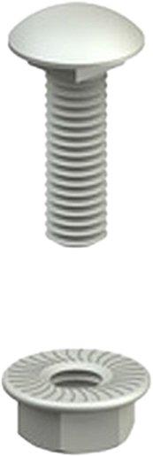 Flachrundschraube + Bundmutter BTRCC 6x20 elektrolytisch verzinkt