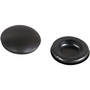 Blindstopfen 22,5 mm / 1,6 mm PVC schwarz