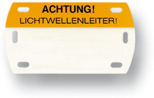 LWL-Kennzeichnungsstreifen 50x 90mm Schutz-Laminierung 1Stk