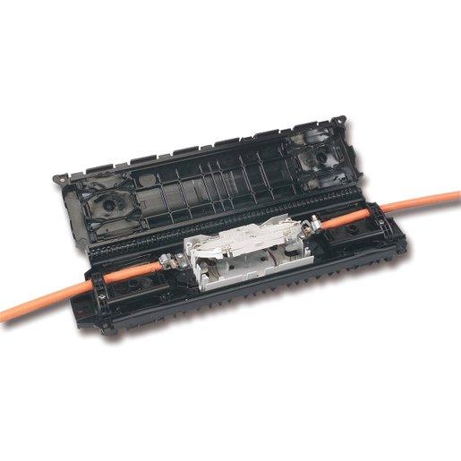 Kleine Inline-Muffe für max.1 Spleisskassette (24 Spleisse)