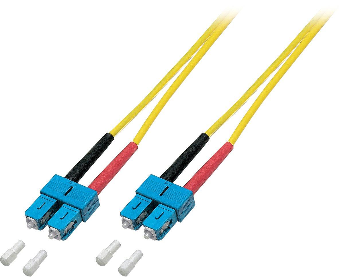 LWL Patchkabel Duplex Jumper SC / SC 9 / 125µ 5 m OS2 LSZH gelb