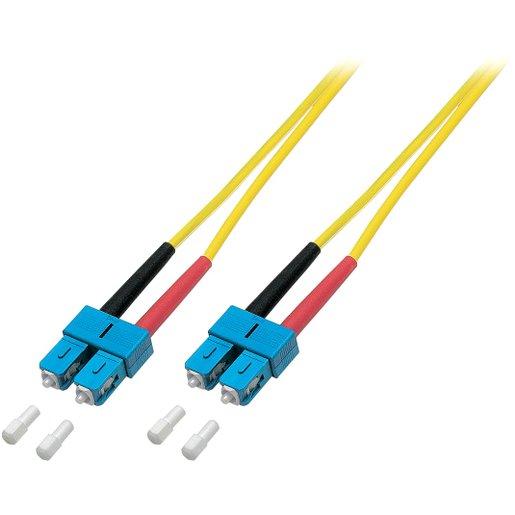 LWL Patchkabel Duplex Jumper SC / SC 9 / 125µ 7,5 m OS2 LSZH gelb