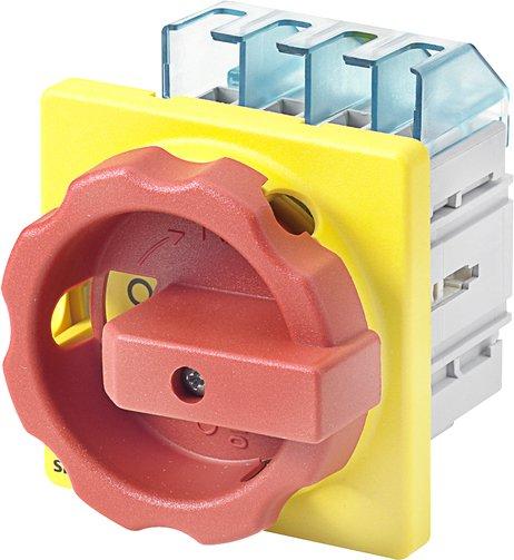 Haupt-/Not-Aus-Schalter 4pol. I16 P/AC-23A bei 400V=7,5kW Zentralloc