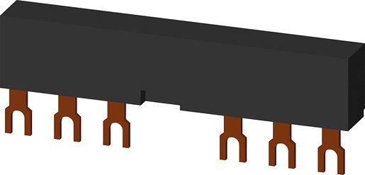3Ph.-Sammelschienen Teilungsabstand 63mm für 2 Schalter Anschl. in Gab